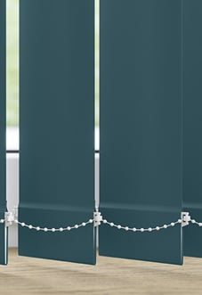 Trinity (Blackout), Teal - Vertical Blind Slats